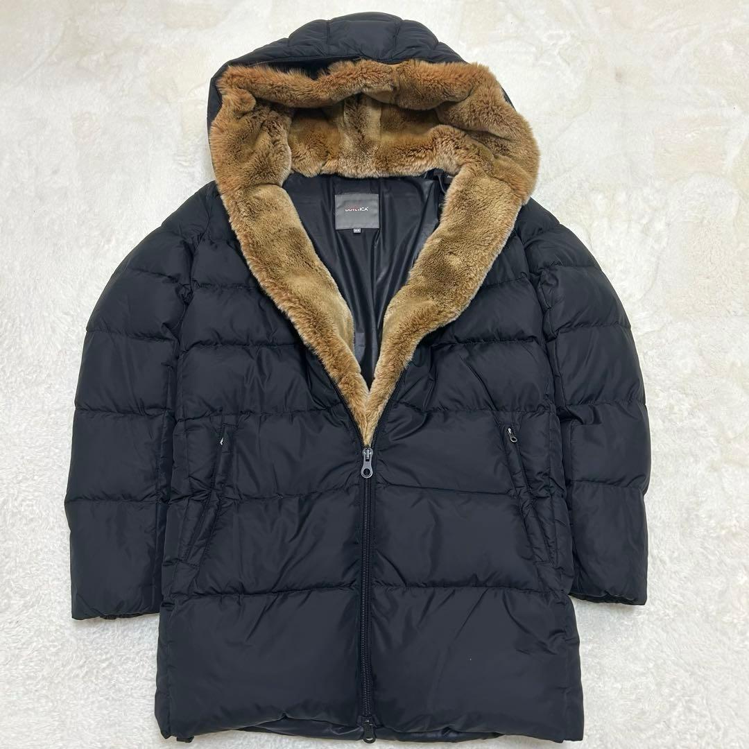 【美品】デュベティカ カリス ダウンコート 44サイズ ラビットファー ブラック