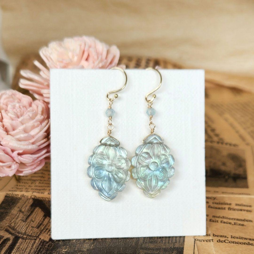 １４kgfピアスフローライトフラワーカービング