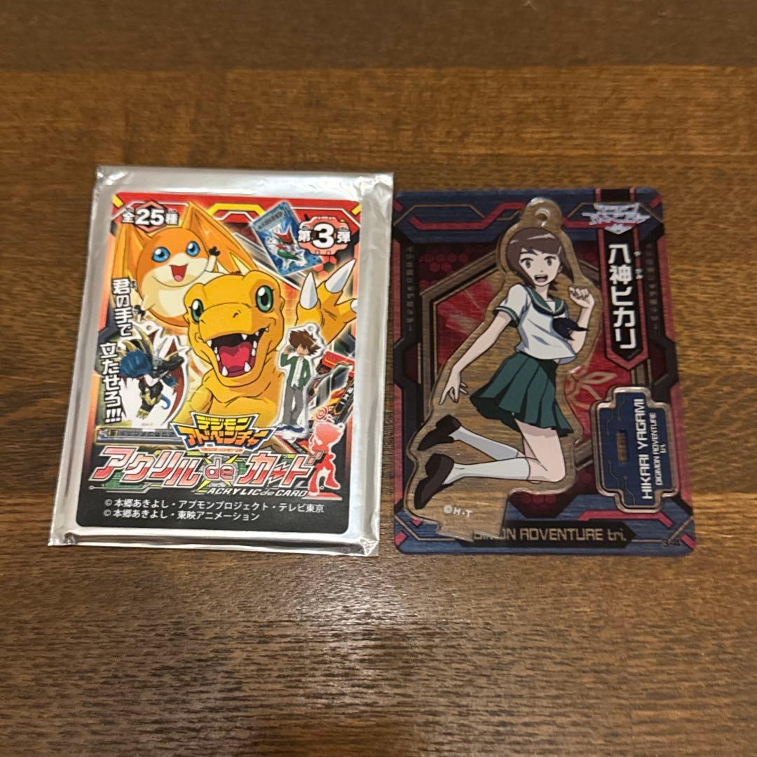 デジモン アクリルdeカード 八神ヒカリ　第3弾　アクリルスタンド