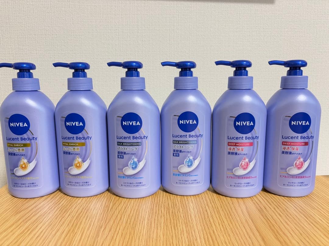 NIVEA プレミアムセラムボディミルク 3種×各2個