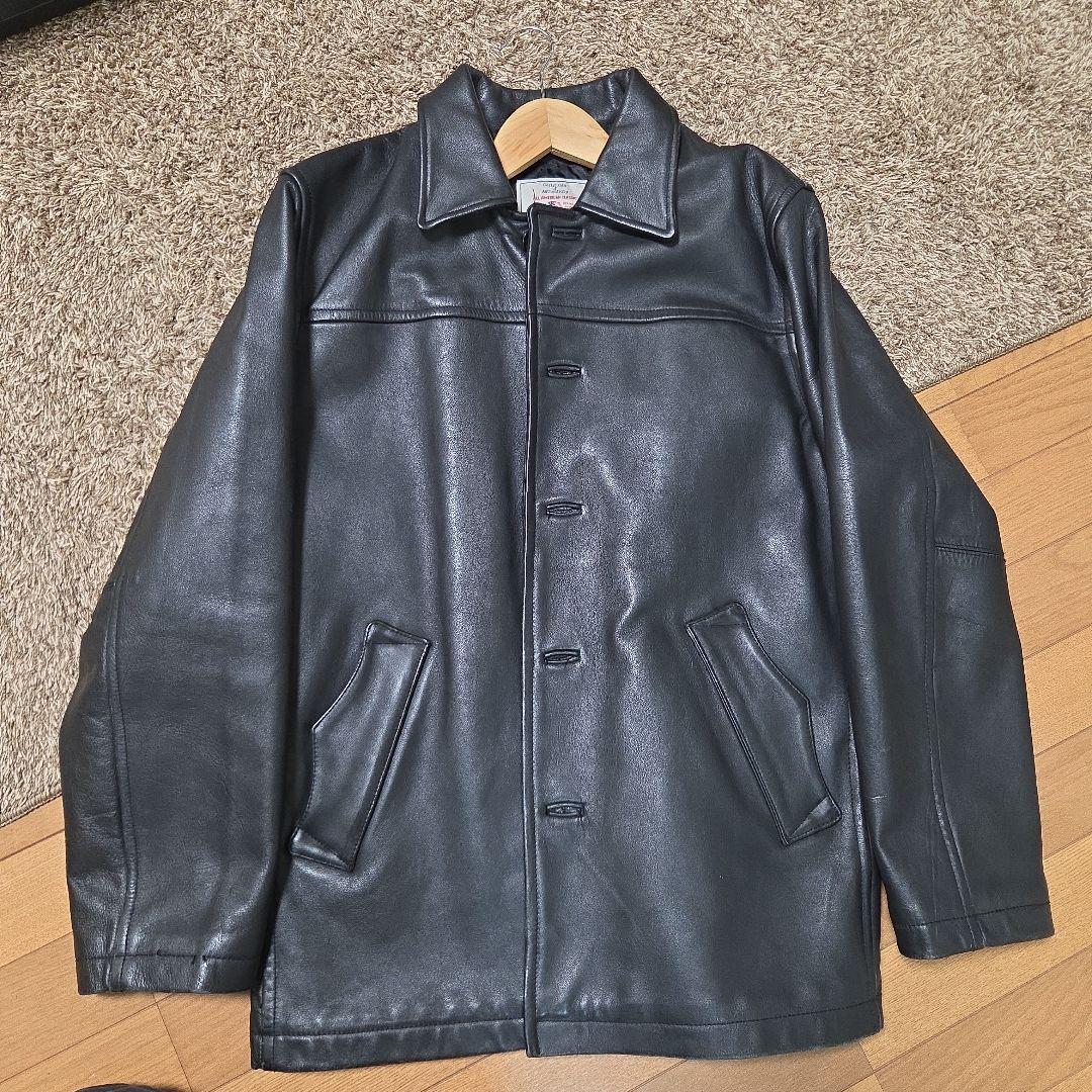 黒 レザージャケット カジュアル