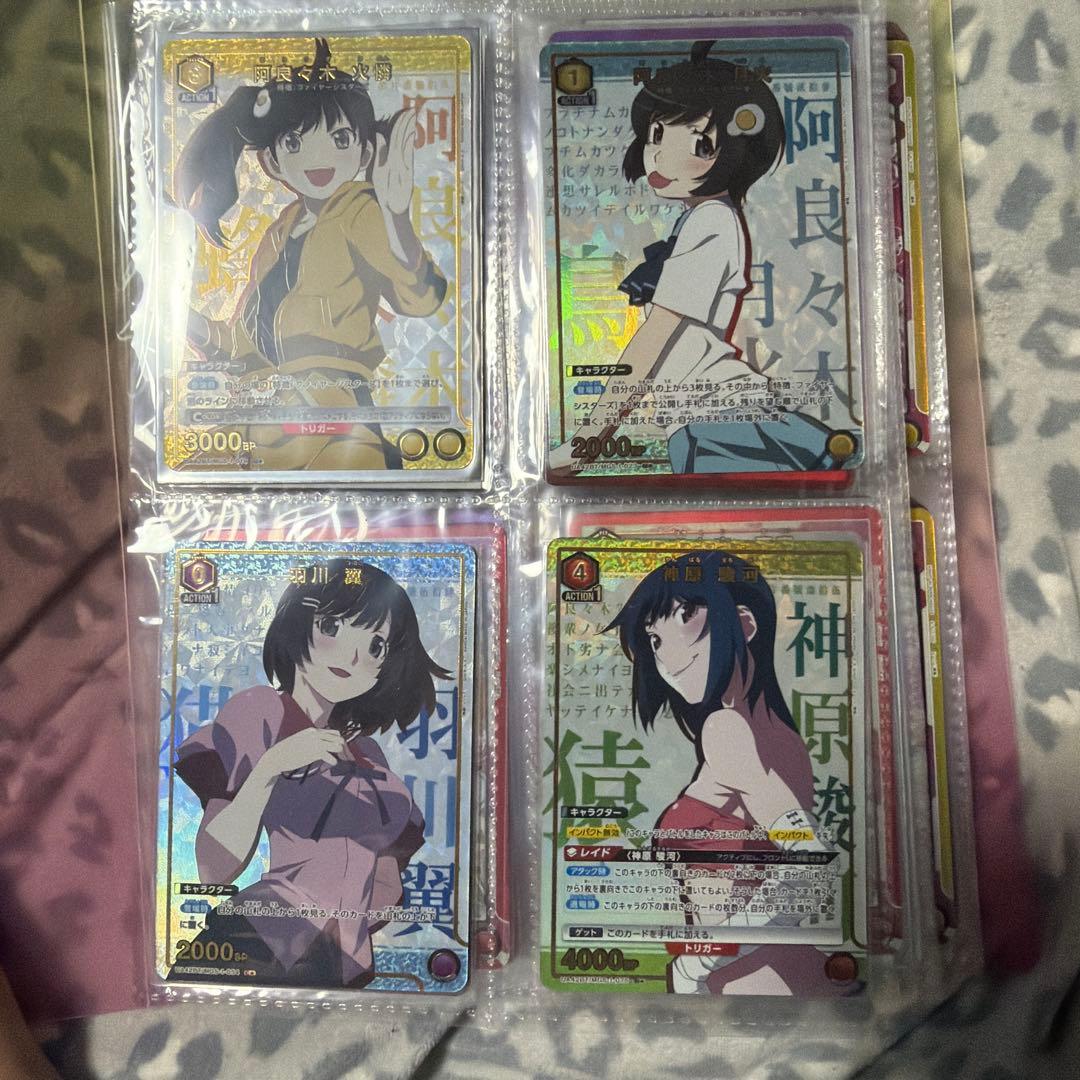 ユニオンアリーナ 化物語トレーディングカードセットサインカードあり