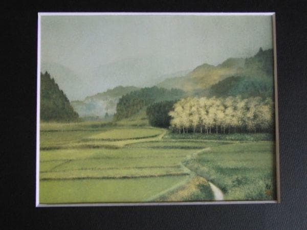 小泉智英、【梅雨明ける】、希少な額装用画集より、新品額装付、状態良好