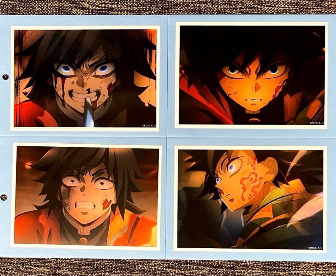 鬼滅の刃 冨岡義勇 場面写ブロマイドくじ 4種 新品未使用 無限城編 第