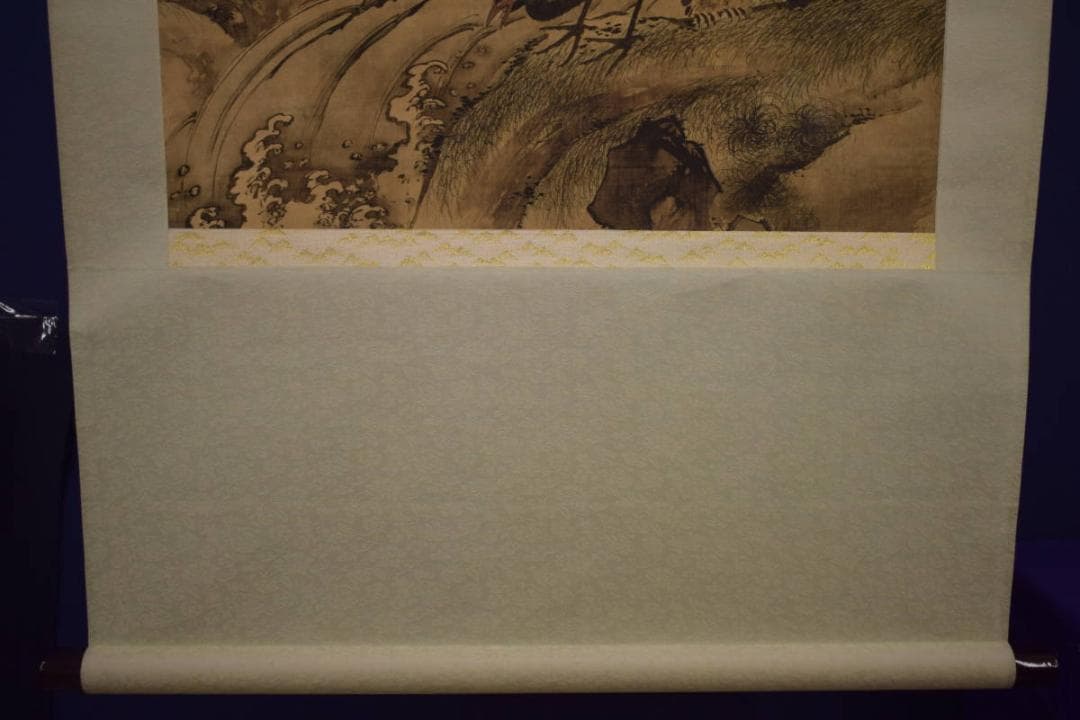 複製/海雲/雉に燕図/中国画/工芸/布袋屋掛軸HI-874 - メルカリ