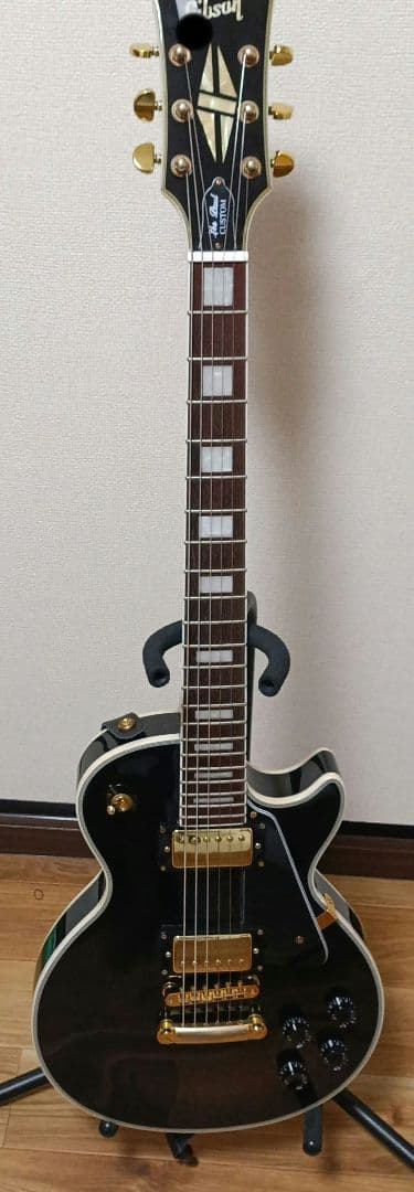 美品　レスポールカスタム　黒　チブソン　エレキギター