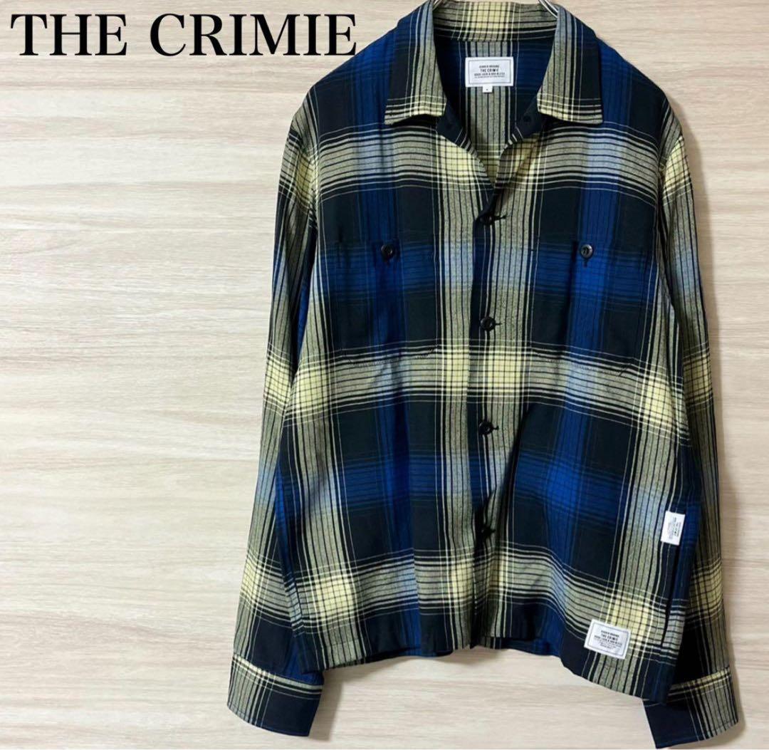 THE CRIMIE オンブレ チェック 開襟シャツ クライミー レーヨン