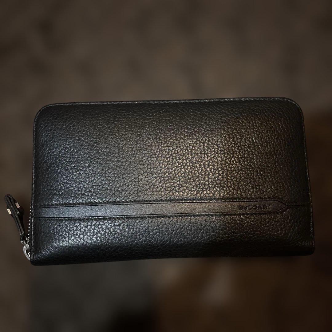 BVLGARI ブラック レザー 長財布 BVLGARI（ブルガリ） 財布 レディース 長財布 二つ折り 本革 レザー