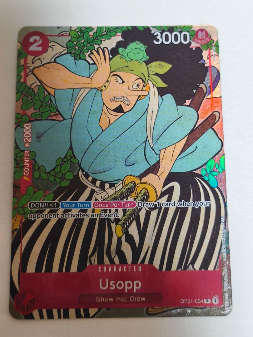 ワンピースカード　1stAnniversary　英語版　ウソップ　プロモ