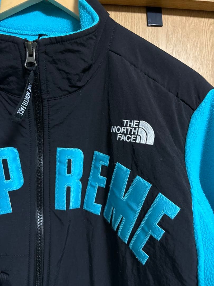 シンイチ様 シュプリーム ノースフェイス デナリ フリース 青 - メルカリ