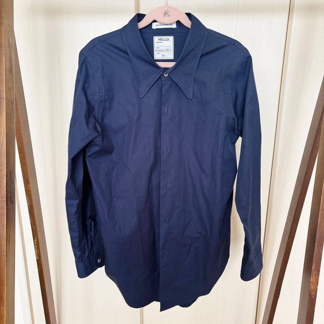 マディソンブルー / ネイビーシャツ　長袖 MADISONBLUE/マディソンブルー｜日常を整える、大人の定番シャツ特集