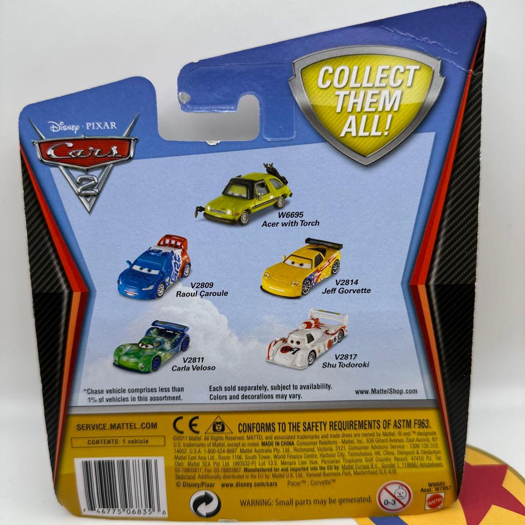 カーズ マテル CELINE DEPHARE チェイス ミニカー ピクサー - メルカリ