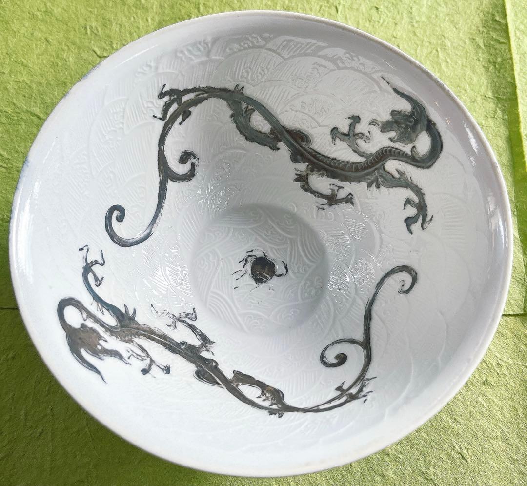 有田焼『深川製磁アンティーク』龍飯碗（大正末期〜昭和初期）✨超希少骨董
