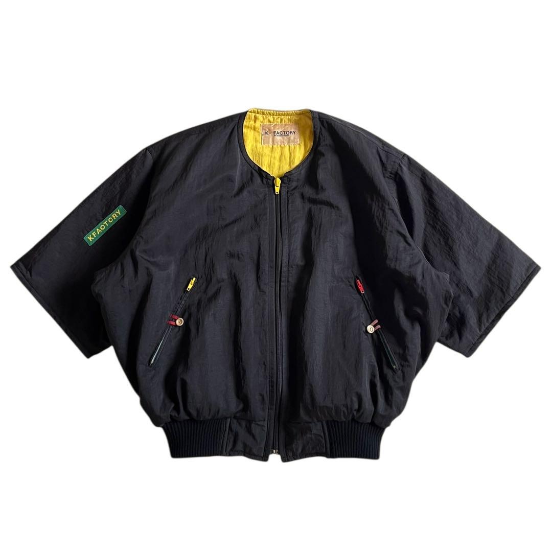 K-FACTORY 池田ノブオ 半袖 ナイロン ブルゾン ジャケット 80年代