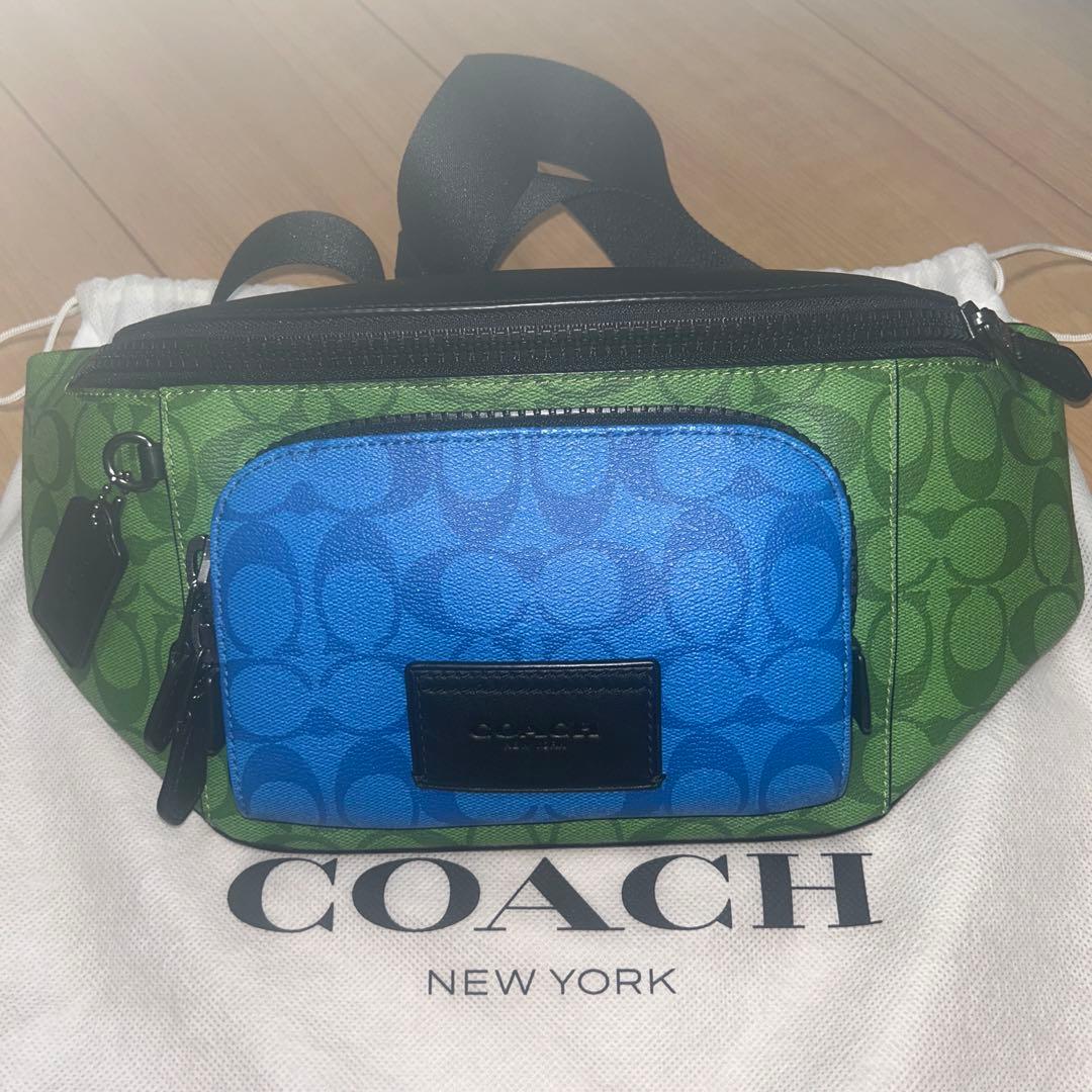 COACH コーチ ボディバック　ウエストポーチ　マルチカラー