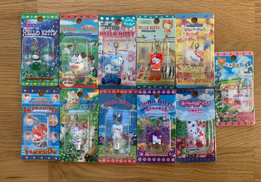 【北海道 レアあり】ご当地キティ ファスナーマスコット 11個セット 未開封】ご当地キティ ファスナーマスコット 大阪限定 道頓堀・戎橋