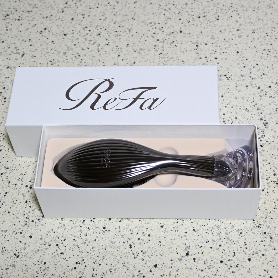 リファエールブラシレイ（ブラック）【新品未使用】 ReFa（リファ） MTG エールブラシ 正規品 ReFa AILE BRUSH ヘアブラシ