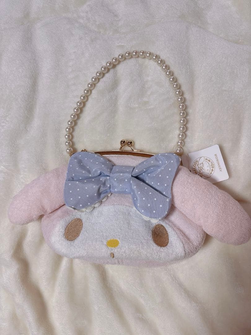 希少レア タグ付き未使用 マイメロディ×AYANOKOJI がま口ハンドバッグ