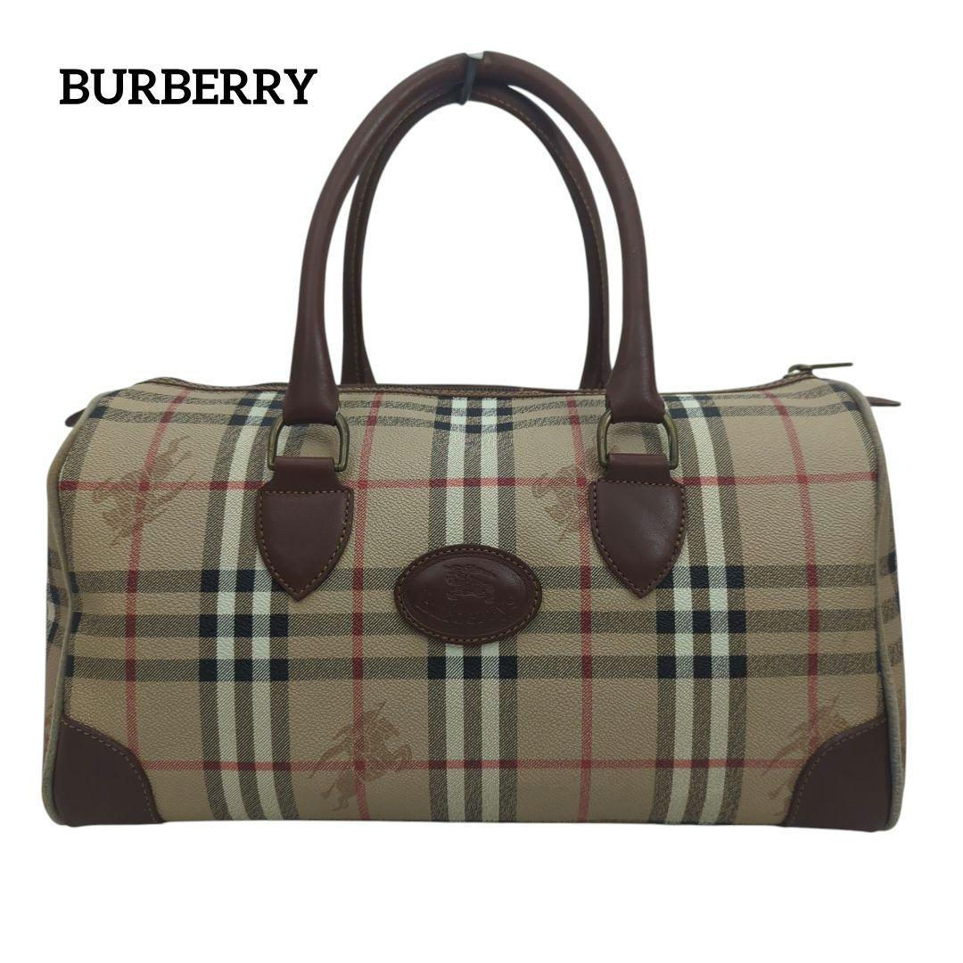 BURBERRY バーバリー ノバチェック ショルダー ミニ ボストンバッグ