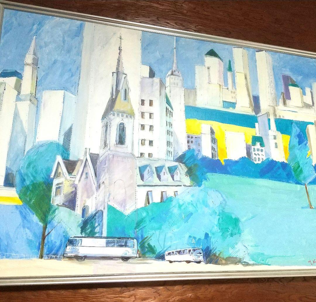 【大型絵画】香川 昌久 「街の形」ニューヨーク・マンハッタン (1993年) Information - CONTACT ｜ 株式会社コンタクト