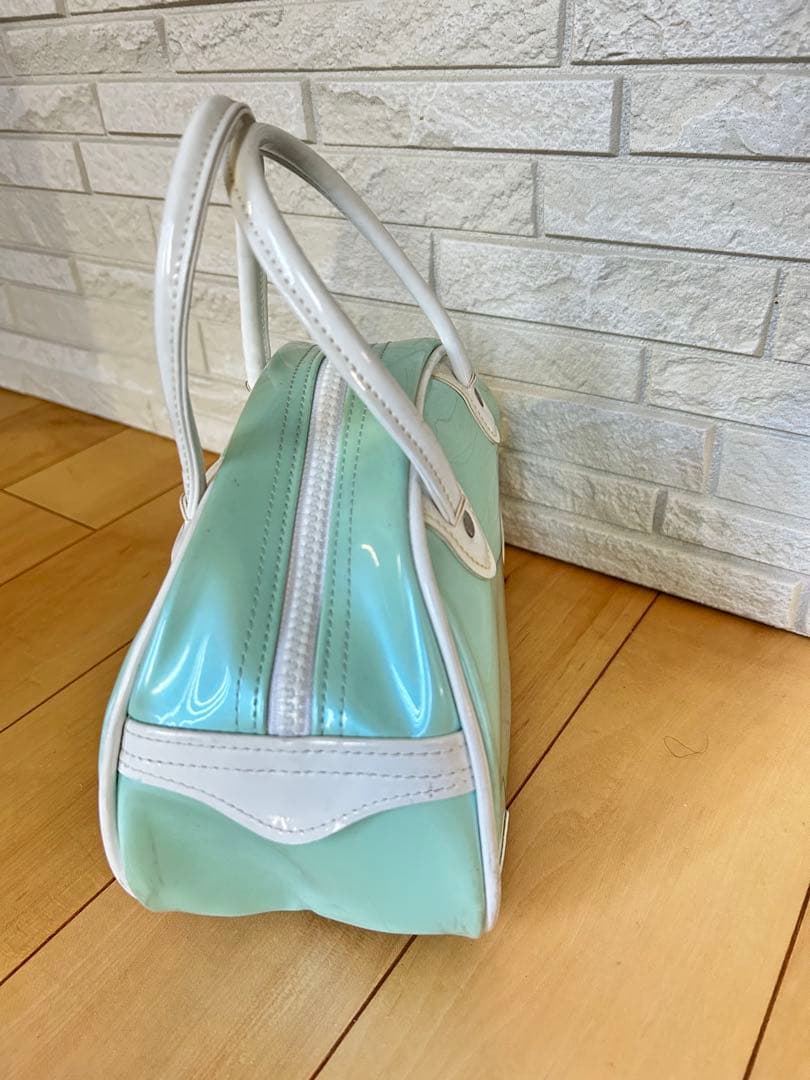 adidas アディダス ミニボストンバッグ ミントグリーン エナメルy2k