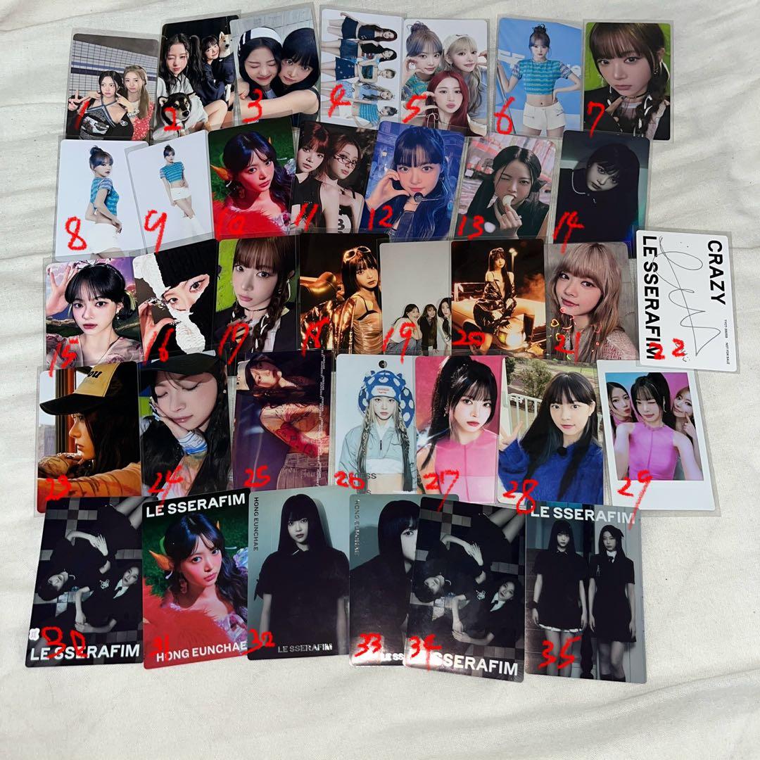 即購入不可 ルセラフィム LE SSERAFIM ウンチェ トレカ バラ売り