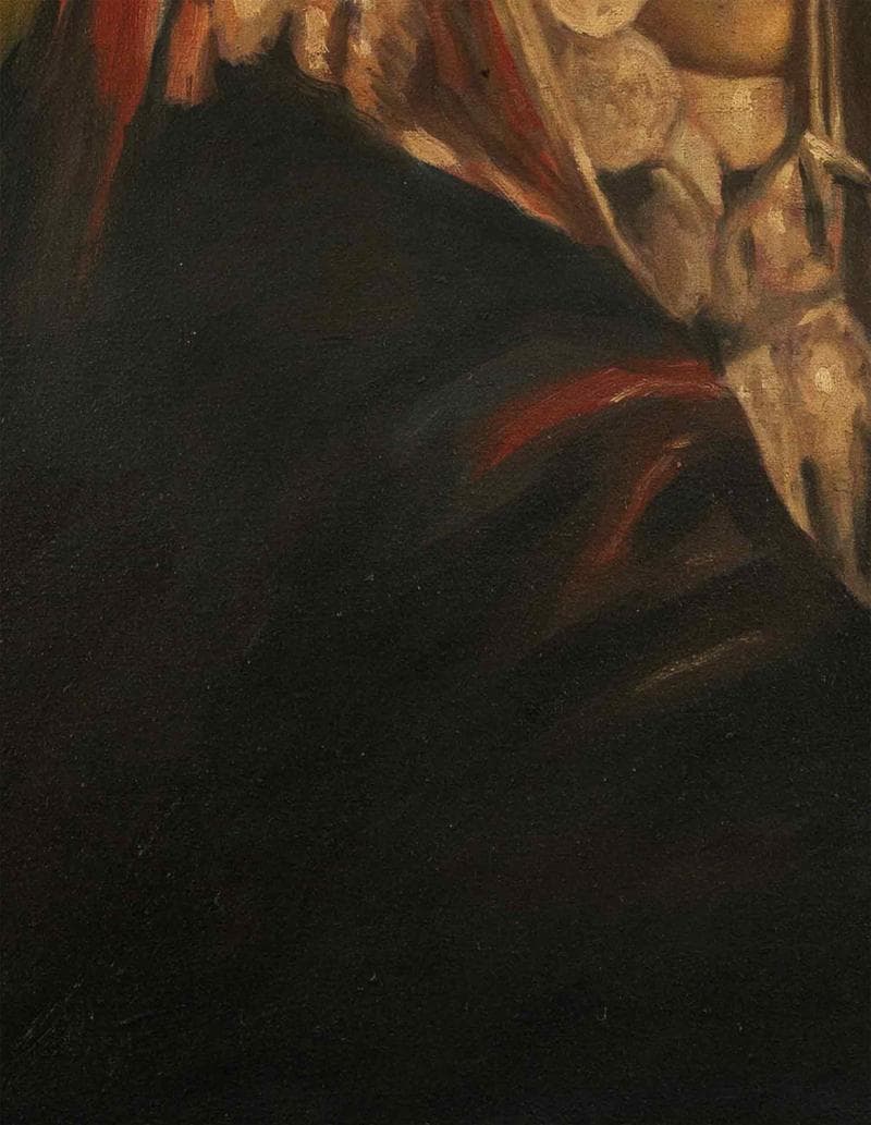 青木繁 油彩 肉筆『少数民族の少女』表サイン 裏サイン F6号 額無