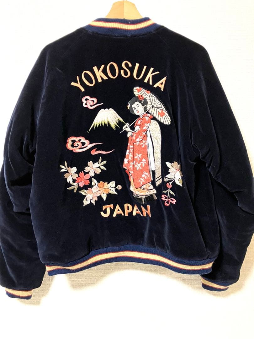 テーラー東洋 別珍 スカジャン 舞妓/鷲 YOKOSUKA サイズL