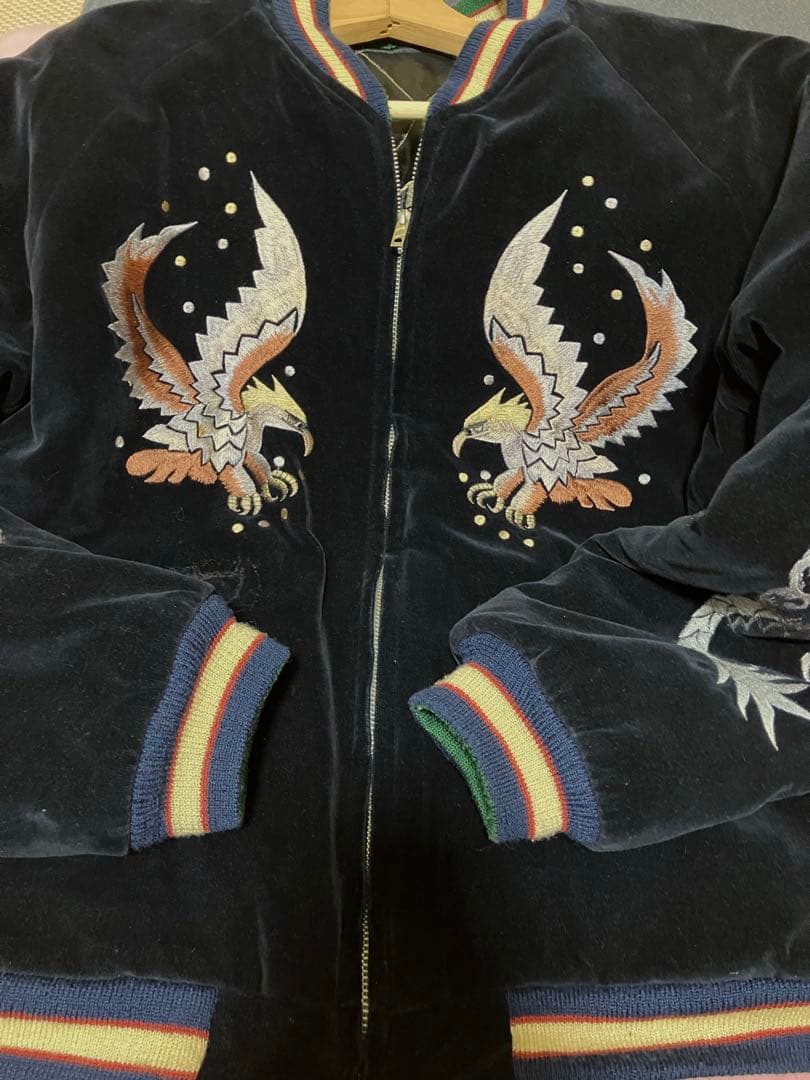 テーラー東洋 別珍 スカジャン 舞妓/鷲 YOKOSUKA サイズL - メルカリ