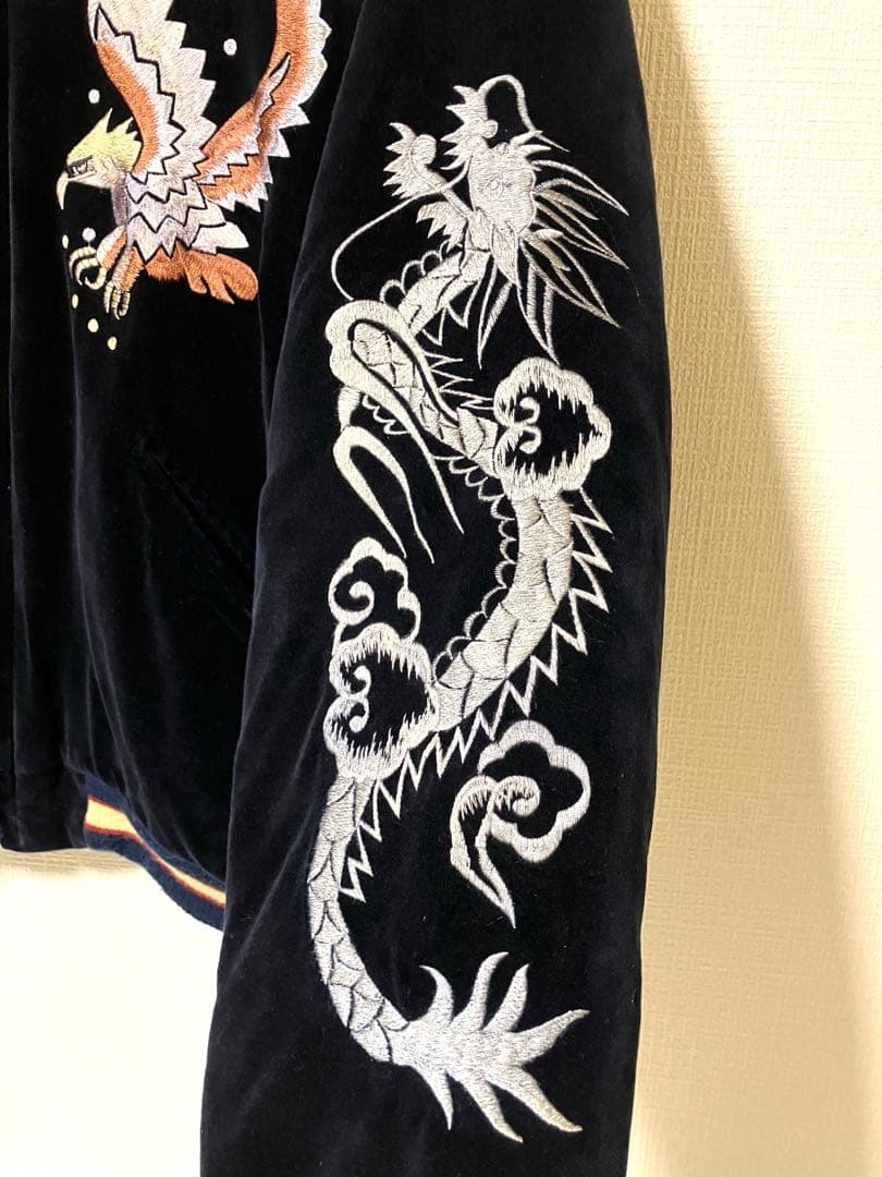 テーラー東洋 別珍 スカジャン 舞妓/鷲 YOKOSUKA サイズL - メルカリ