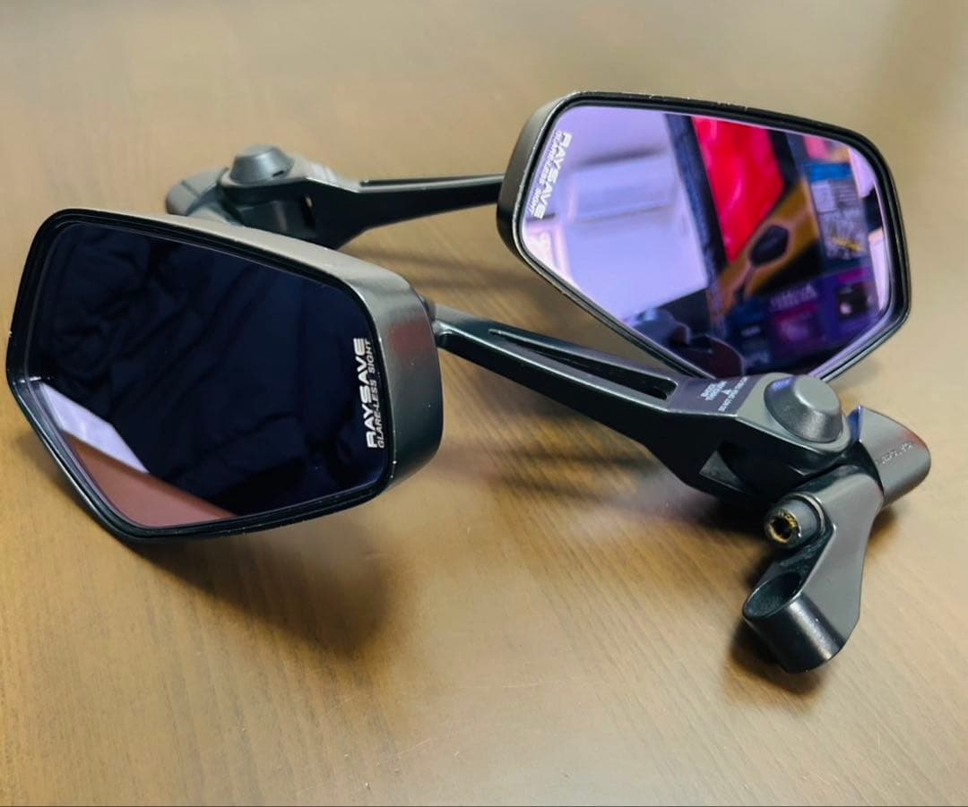 タナックス　シャークミラー　ナポレオンミラー　左右セット タナックス ナポレオン「シャークミラー7」使用レビュー｜後方視界の広