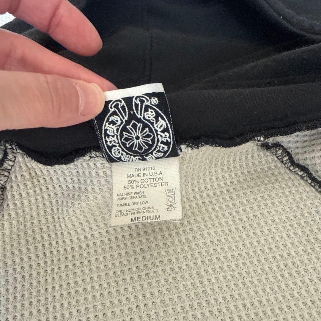 クロムハーツオールドファックユータガープリント裏地サーマルジップ