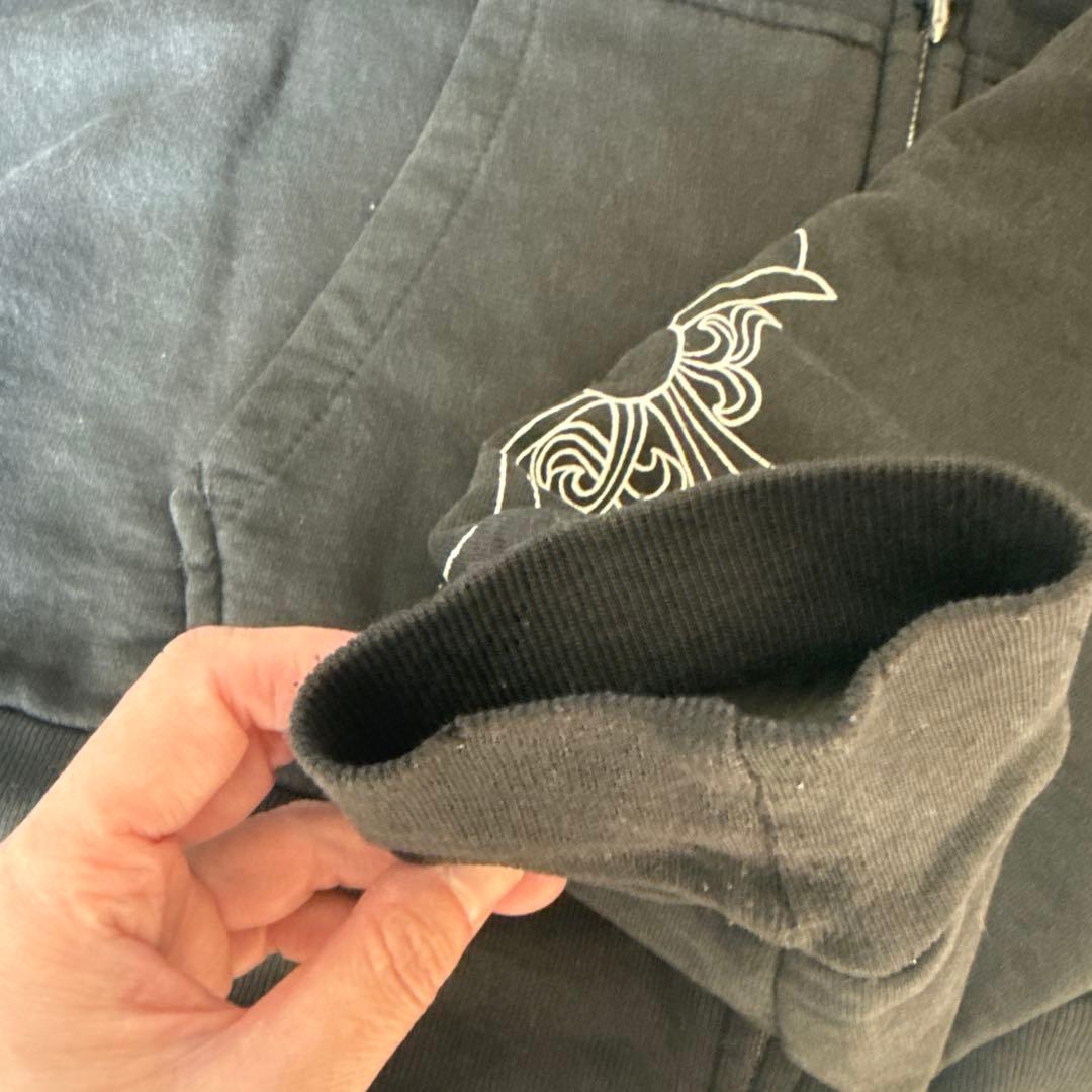 クロムハーツオールドファックユータガープリント裏地サーマルジップ