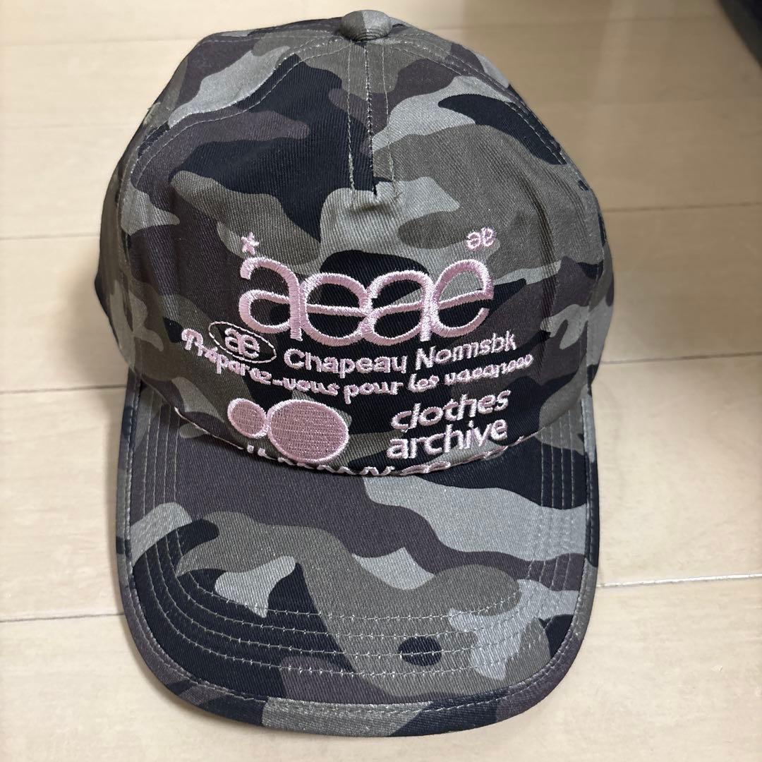 新品未使用】aeaeキャップ 迷彩 カモフラージュ デザイン 新品タグ付き
