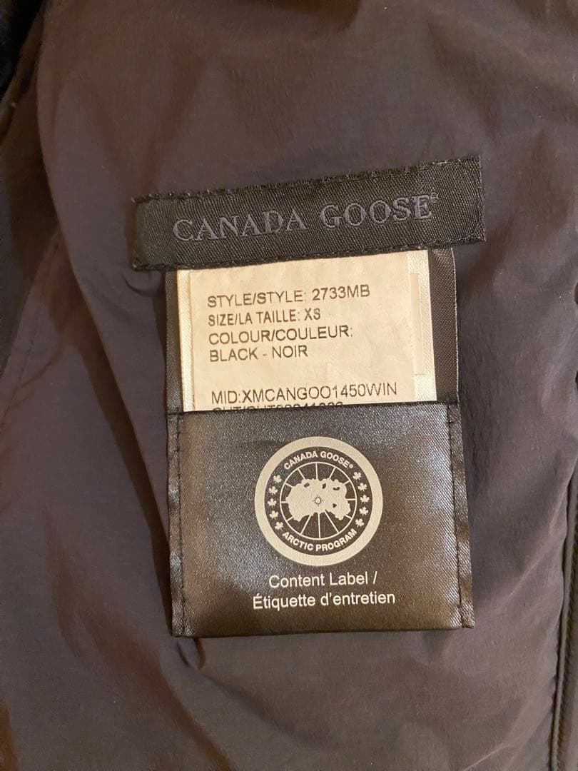 170-180cm向け【2733MB】カナダグース ブラックレーベル XS/TP - メルカリ