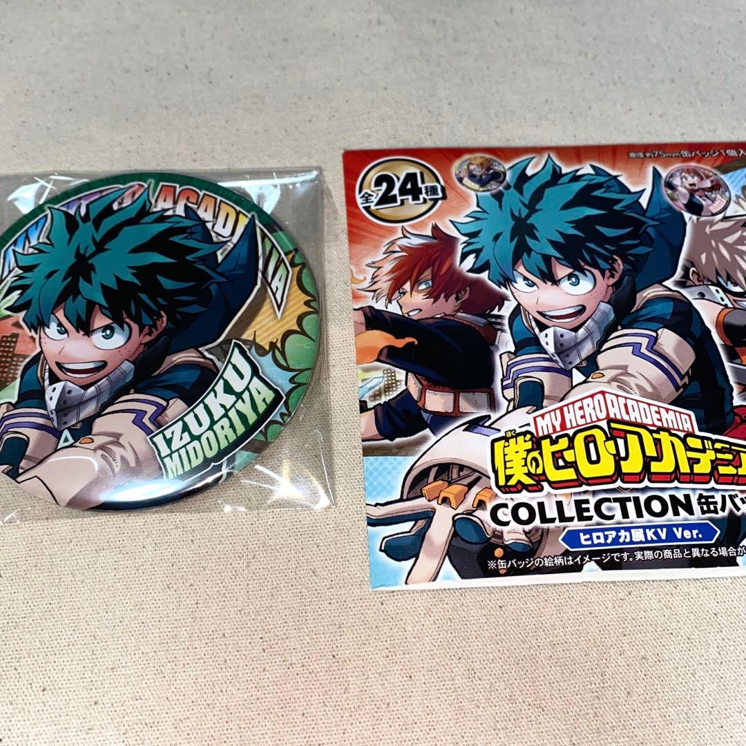 ヒロアカ展 kv缶バッジ 緑谷出久