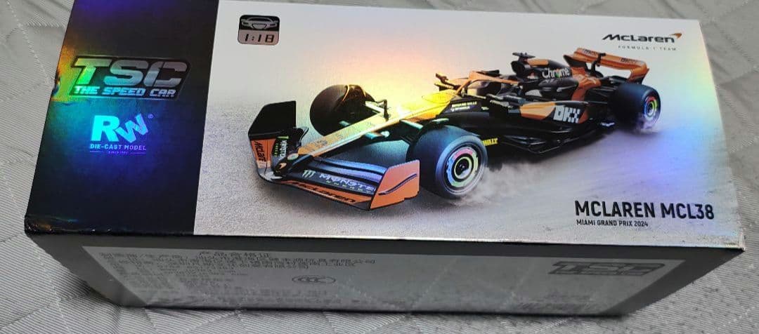 希少 TSC F1 マクラーレン MCL38 1/18 2024年ノリスモデル ブラゴ 1/43 マクラーレン F1チーム MCL38 2024 F1 #4 L.ノリス
