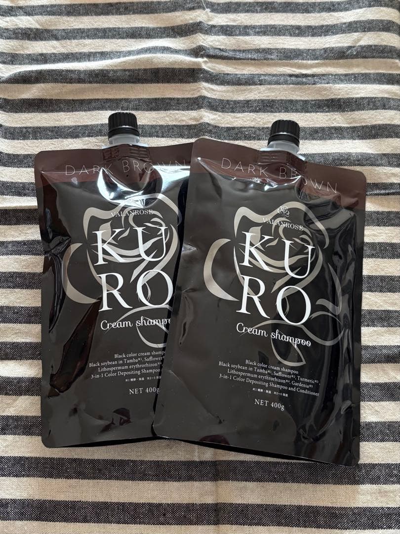 新品未使用✨バランローズKUROクリームシャンプー ダークブラウン2個セット