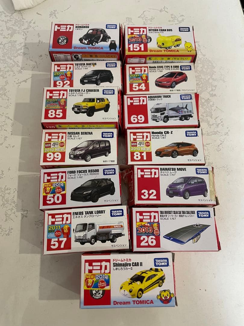 値下げ】トミカ まとめ売り 箱付き13個＋箱ナシ25個はおまけ - メルカリ