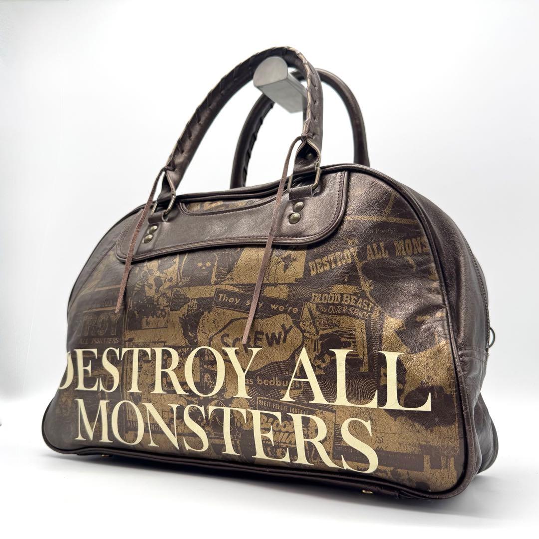 希少 ヒステリックグラマー ADMJ コラボ レザー ボストンバッグ ブロンズ