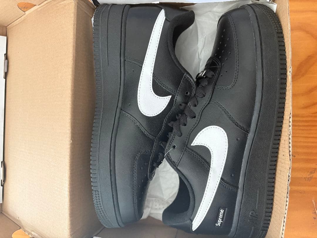Nike Air Force 1 Supreme SP black スニーカー Size 8 - Nike Air Force 1 High SP x Supreme Black 2014