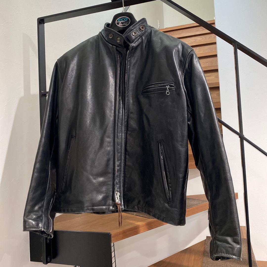 ショットシングルライダース　希少141 サイズ42 SCHOTT RIDERS JACKET(ショット)MADE in USA・141「シングルライダース