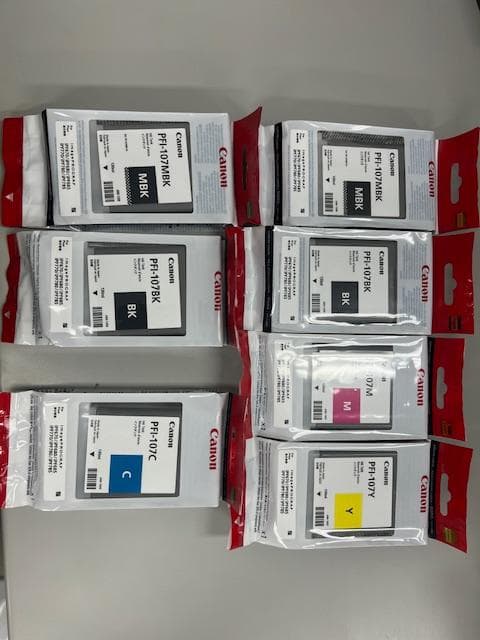Canon PFI-107 インクカートリッジ 　 8個セット Amazon.co.jp: キヤノン PFI-107C インクタンク シアン : パソコン