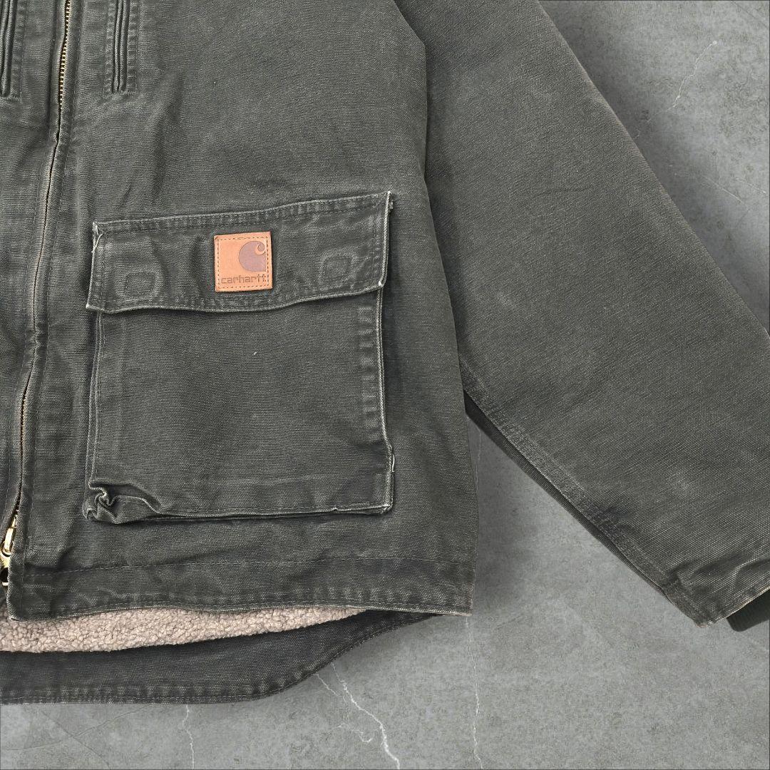 USA製 カーハート サンドストーン ジャクソンコート L モスグリーン