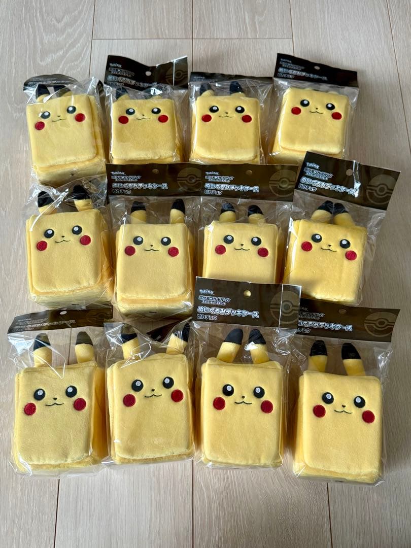 ポケモンカード ぬいぐるみデッキケース ピカチュウ 12個 新品未開封