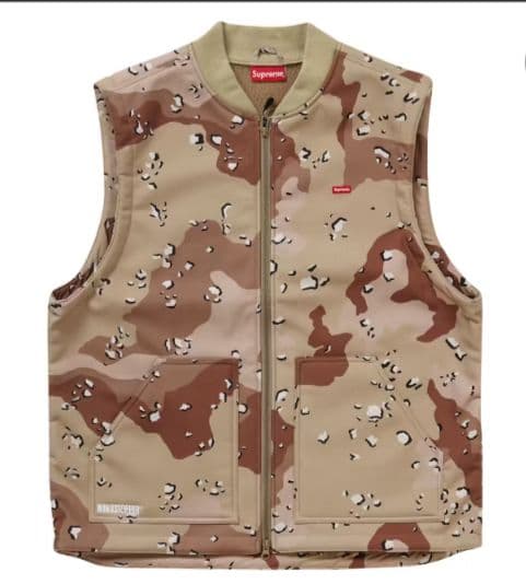 トップス Supreme WINDSTOPPER Work Vest Camo M