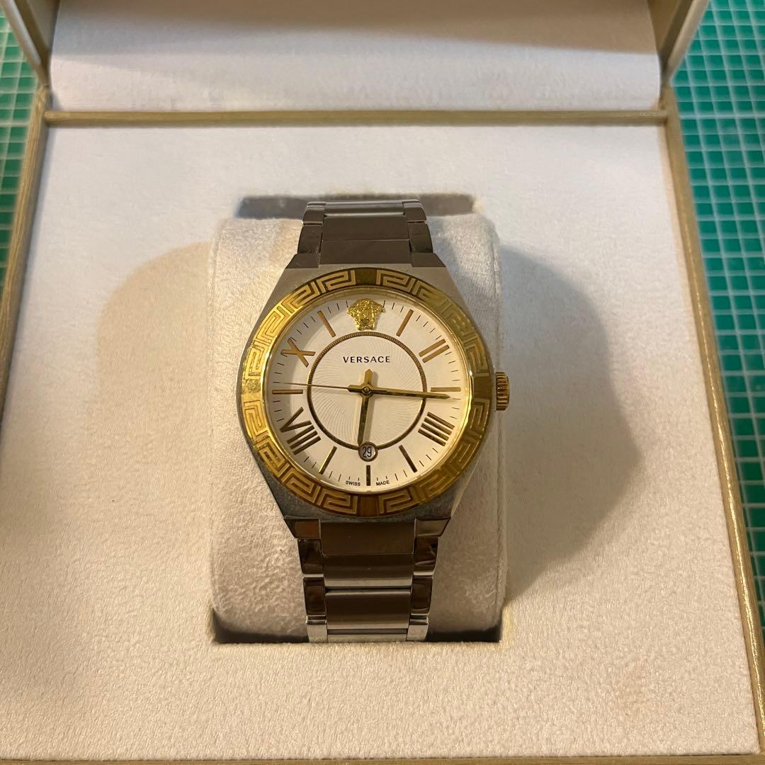 VERSACE 腕時計 ホワイト/ゴールド/シルバー
