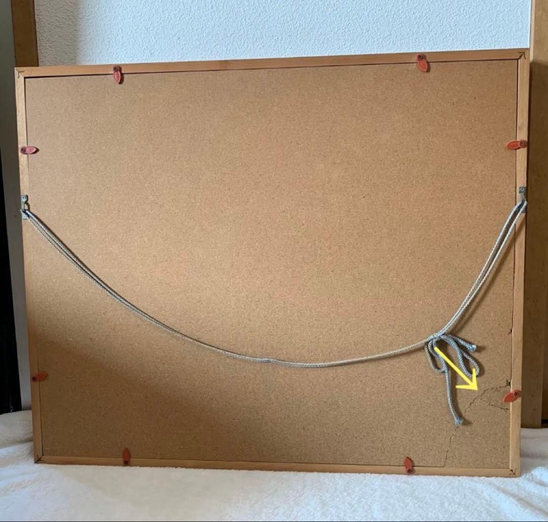 美品】希少 沢健 作 油絵「里の民家」直筆証明書付き F6号 額縁付き