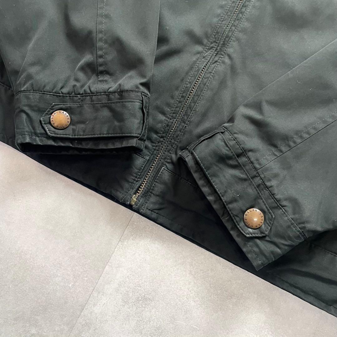 希少✨90s ポロラルフローレン スイングトップ 裏ボア ポニー刺繍 黒 M