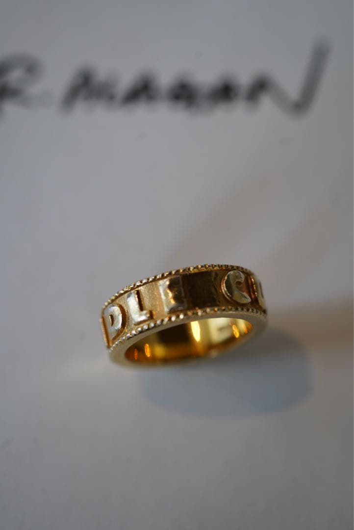 【R.ALAGAN】ENGRAVED RING IDLE CURIOSITY